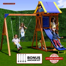 Load image into Gallery viewer, Asher wood swing set