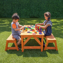 Load image into Gallery viewer, Sportspower Wooden Picnic Table With Separated Bench