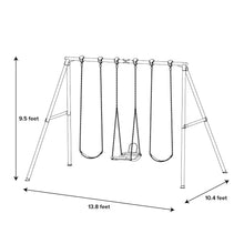Load image into Gallery viewer, Sportspower Pine Grove 10ft Metal Swing Set