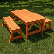 Load image into Gallery viewer, Sportspower Wooden Picnic Table With Separated Bench