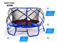 Load image into Gallery viewer, Monxter XT8 15 Foot Round Trampoline and Safety Enclosure Combo