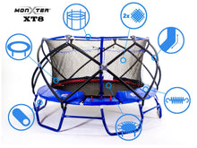 Load image into Gallery viewer, Monxter XT8 15 Foot Round Trampoline and Safety Enclosure Combo
