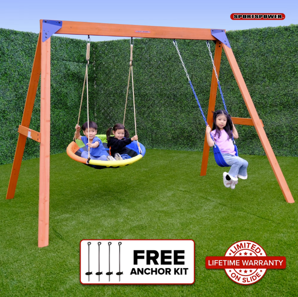 Wildwood wood swing set - Top 10 Questions About Wooden Swing Sets With a Saucer Swing