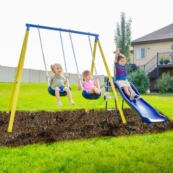 Sportspower Power Play Time Swing Set - Top 9 Questions About Metal Swing Sets for Ages 3 to 8