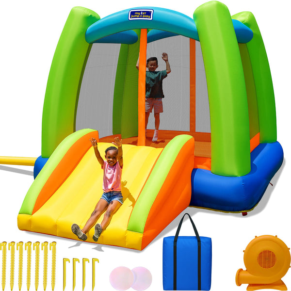 My 1st Jump N Play Inflatable Backyard Jumper - Top 9 Questions About Bounce Houses With Slides
