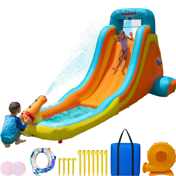 Sportspower My 1st Inflatable Water Slide with Splash Pool & Water Cannon - Top 9 Questions About Backyard Inflatable Water Slides