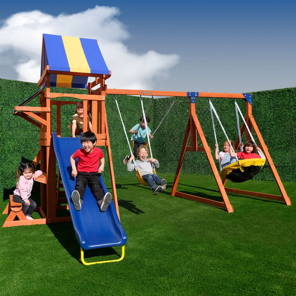 Willow Creek Wooden Swing Set - Top 8 Questions About Swing Sets for Ages 3 to 10