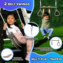 Load image into Gallery viewer, Roswell wooden swing set
