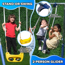 Load image into Gallery viewer, Swing and Play metal swing set
