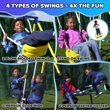 Load image into Gallery viewer, Royal Fun metal swing set
