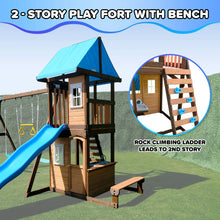 Load image into Gallery viewer, Lakeview wooden swing set
