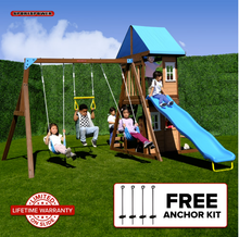 Load image into Gallery viewer, Lakeview wooden swing set
