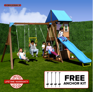 Lakeview wooden swing set – SportsPowerSwingSets