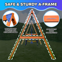 Load image into Gallery viewer, Wildwood wood swing set
