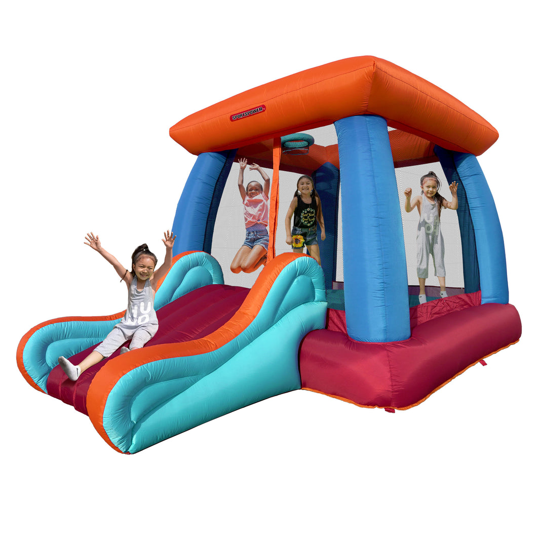 Inflatable Bounce House With Basketball Hoop