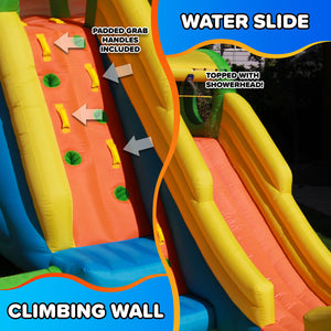 Inflatable Backyard Bounce House  Half Pipe