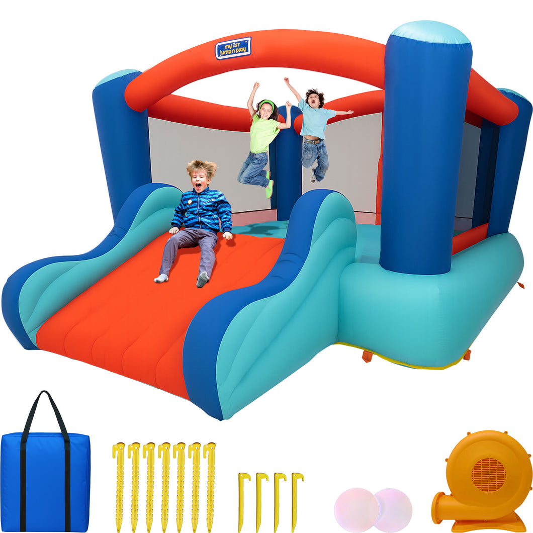 Sportspower My 1st Inflatable Bounce House with Slide & Mesh Shoe Pockets