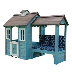 Sportspower Stone Creek Wooden Playhouse With Bench