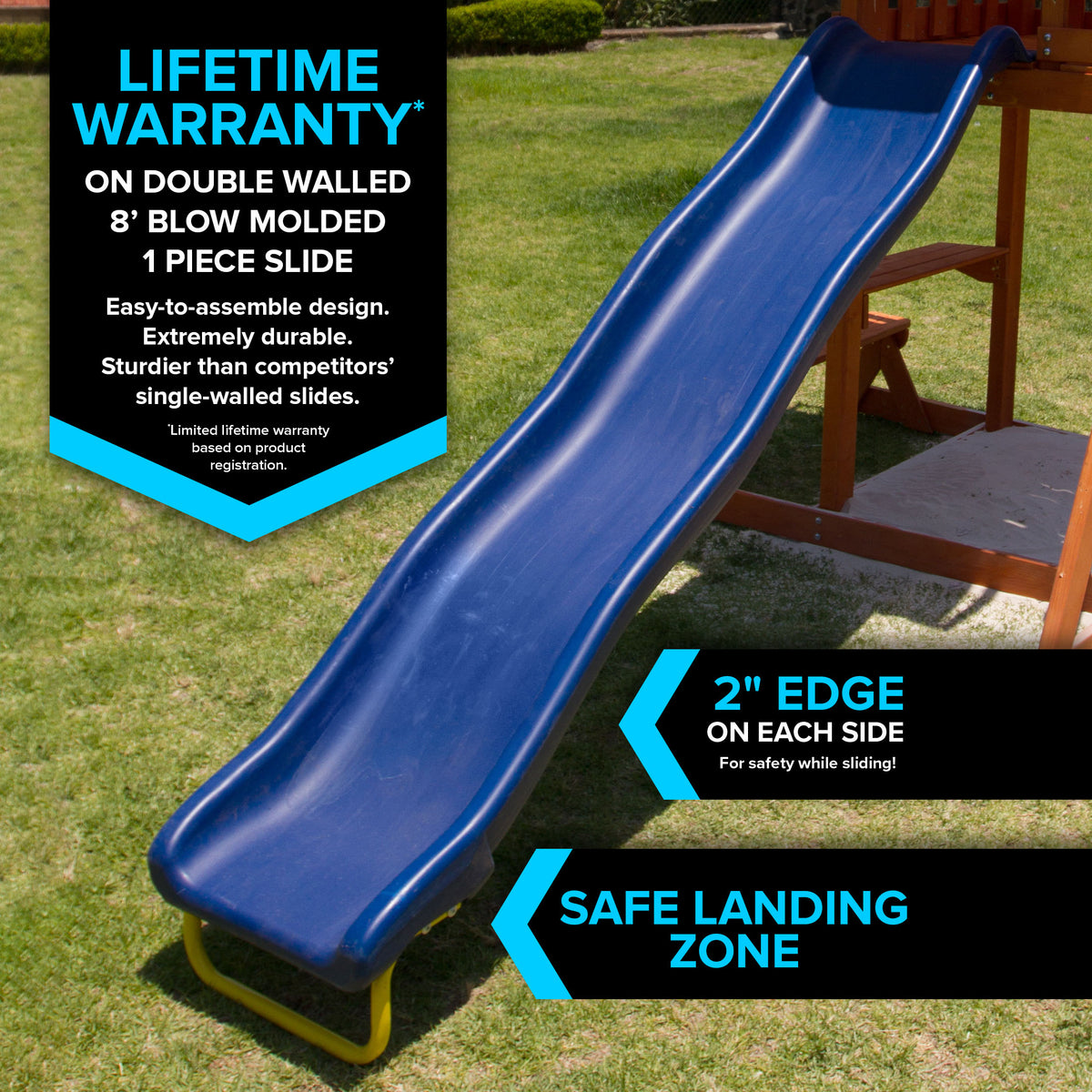 Grand Mesa Wooden Swing Set SportsPowerSwingSets