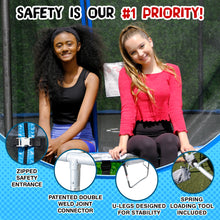 Load image into Gallery viewer, TruJump 10 Foot Blue Trampoline with Enclosure
