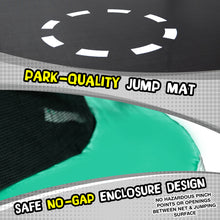 Load image into Gallery viewer, TruJump 14 Foot Green Trampoline with Enclosure
