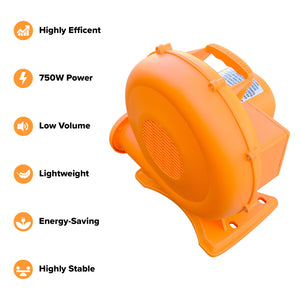 Sportspower 750W Electric Air Blower for Inflatable Bounce Houses & Water Slides