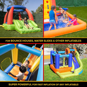 Sportspower 750W Electric Air Blower for Inflatable Bounce Houses & Water Slides