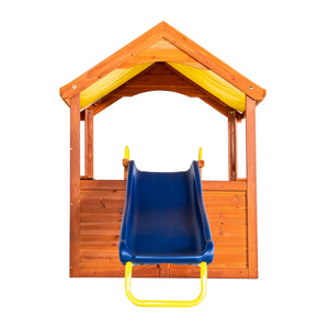 Sportspower Encinitas Wood Playhouse With Slide