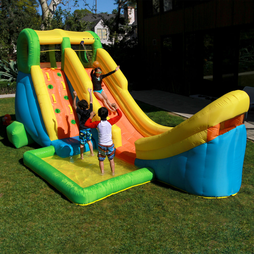 Inflatable Backyard Bounce House  Half Pipe