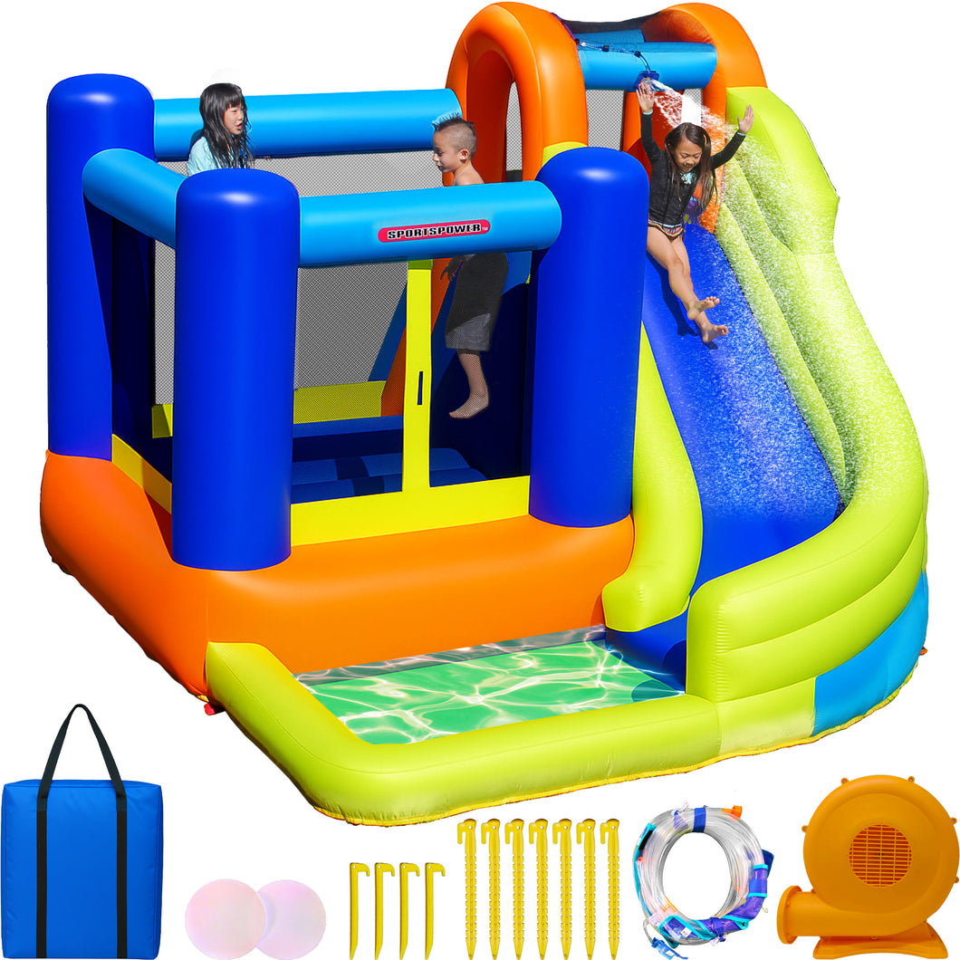 Sportspower My 1st Jump N Water Slide with Bounce House