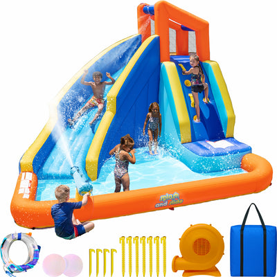 Big Wave 2 Water Slide Backyard Inflatable Jumper