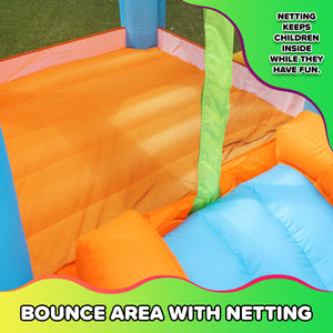 Sportspower My 1st Bounce House™ with Soccer Goal & Basketball Hoop