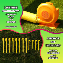 Load image into Gallery viewer, Sportspower My 1st Bounce House™ with Soccer Goal &amp; Basketball Hoop
