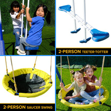 Load image into Gallery viewer, Super 8 Fun Metal Swing Set
