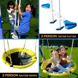 Super 8 Fun Metal Swing Set