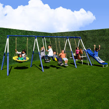 Load image into Gallery viewer, Super 8 Fun Metal Swing Set
