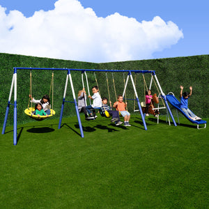 Super 8 Fun Metal Swing Set