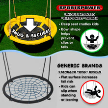 Load image into Gallery viewer, Sportspower Matterhorn 9.5ft Heavy-Duty Metal Swing Set with LED Swings
