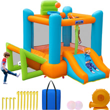 Load image into Gallery viewer, Sportspower My 1st Bounce House™ with Soccer Goal &amp; Basketball Hoop
