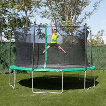 Load image into Gallery viewer, TruJump 14 Foot Green Trampoline with Enclosure
