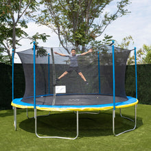 Load image into Gallery viewer, Trujump 15&#39; Round Backyard Trampoline with Safety Enclosure
