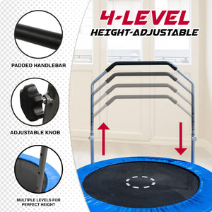 TruJump 48" Fitness Trampoline with Handlebar