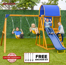 Load image into Gallery viewer, SPORTSPOWER ADDISON WOOD SWING SET
