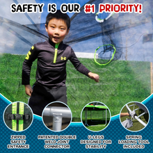 Load image into Gallery viewer, Sportspower TruJump 12ft x 6ft Rectangular BattleBall Trampoline with Built-In Ball Scoring Game, Exceeds ASTM Safety Standards

