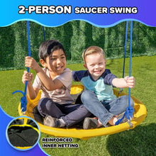 Load image into Gallery viewer, Swing and Saucer Metal Swing Set
