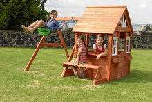 Load image into Gallery viewer, Sportspower Swing N&#39; Play Wooden Playhouse
